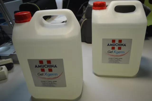 AMUCHINA gel mani disinfettante X2 TANICHE da Litri 5 ricaricante