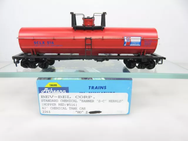 Bev-Bel Athearn HO Scale 42' Chemical Tank Car  Standard Chemical Banner Herald