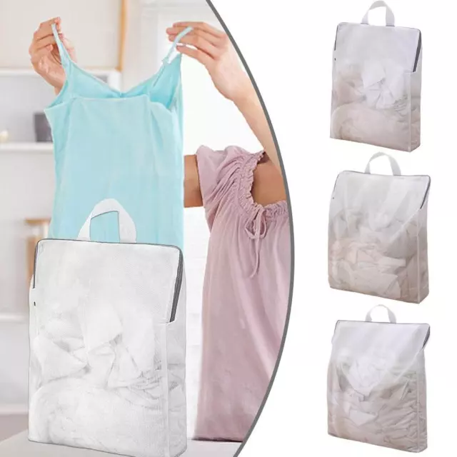 Mesh Laundry Bags With Zips, Delicates Washing Machine Wash Pouch Bag/