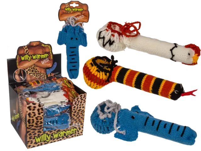 Strickwärmer "Willy Animals" Erotik Scherzartikel Partygag Love JGA Party - NEU