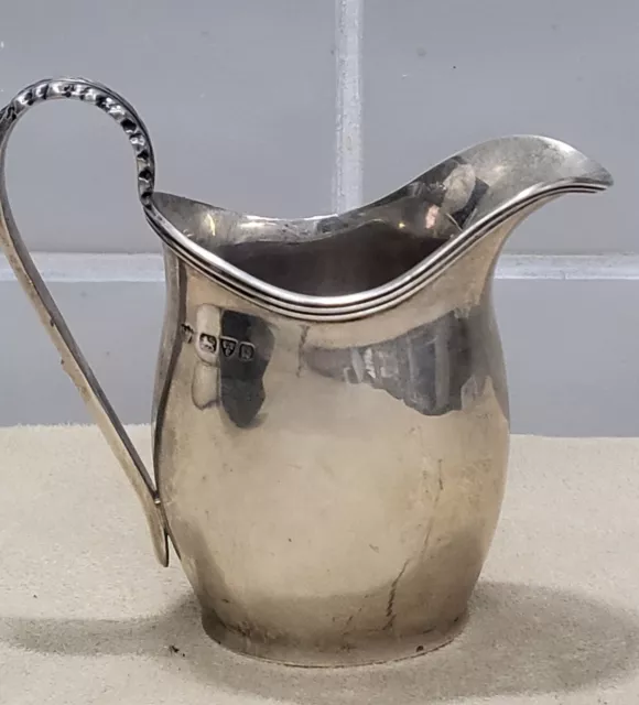 Antique Sterling Silver Milk / Cream Jug Chester 1936