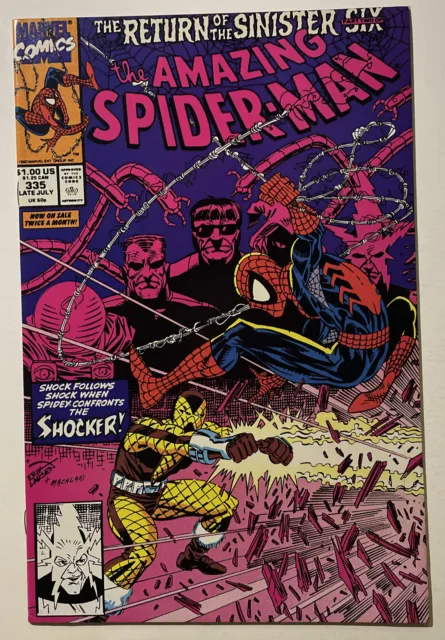 Amazing Spider-Man #335 Marvel 1990 The Return of the Sinister Six Part 2