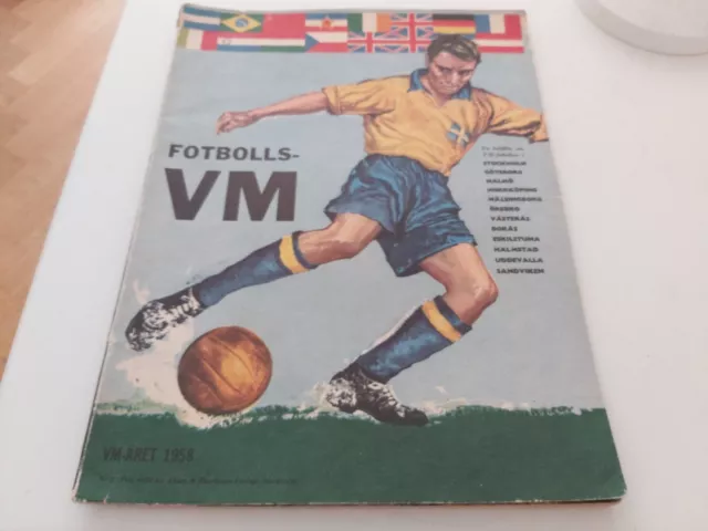 Old Booklet World Cup  1958 In Sweden Football Germany England Scotland Wales