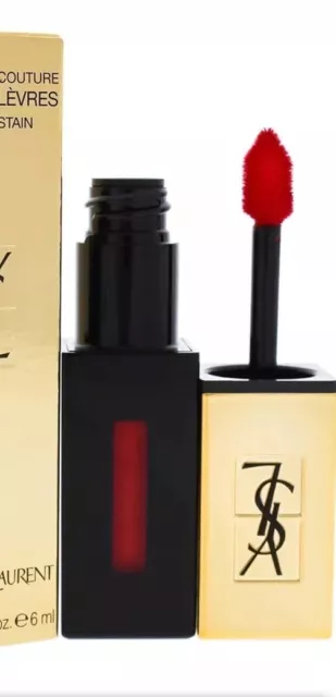 Yves Saint Laurent Rouge Pur Couture Vernis Glossy Stain # 9 Rouge Laque New
