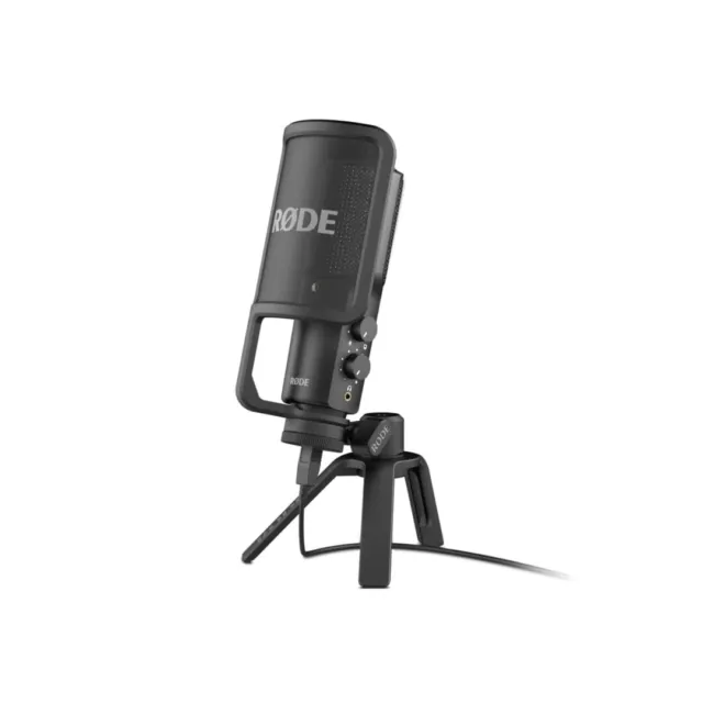 RØDE NT-USB vielseitiges USB Kondensatormikrofon Studio Musik Schwarz SEHR GUT