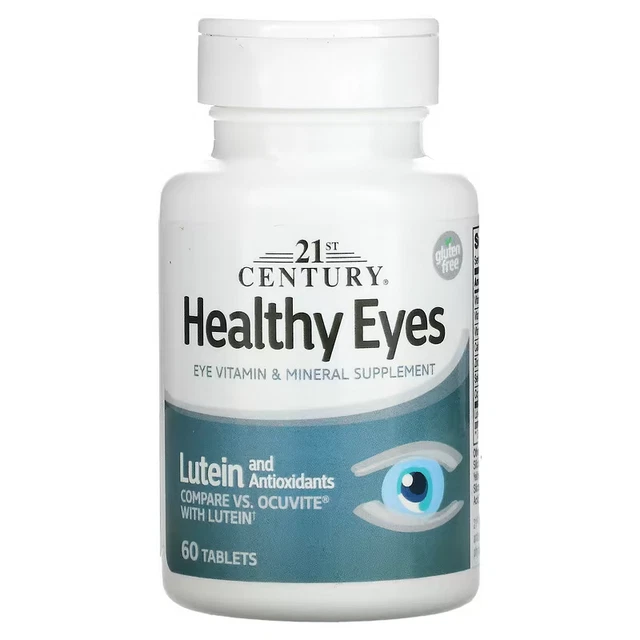 21ST CENTURY, HEALTHY Eyes, Lutein and Antioxidants, 60 Tabs, Expiry