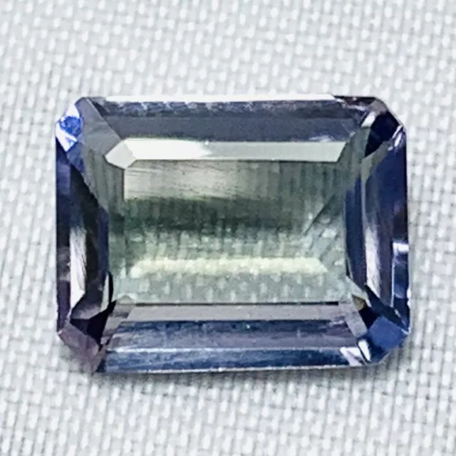 Vera tanzanite blu ottagono 2,24 carati 9,1x7 mm 3