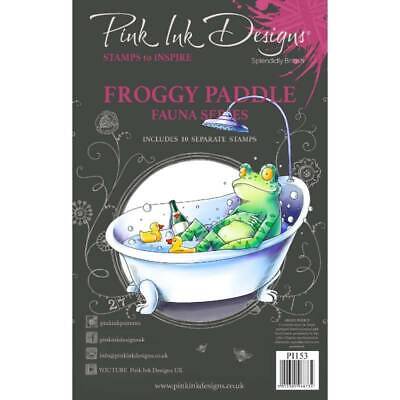 Disegni di inchiostro rosa - Froggy Paddle - 6 in x 8 in Clear Stamp Set