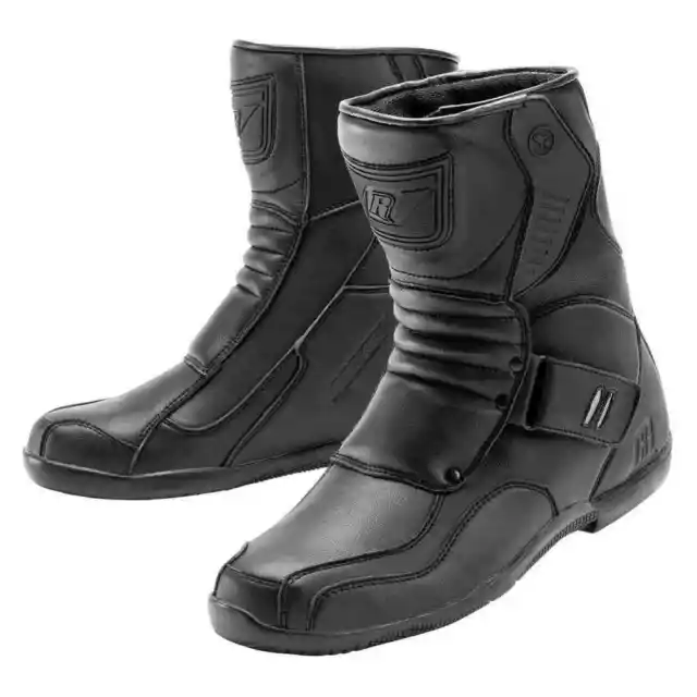 Joe Rocket Mercury Mens Leather Motorcycle Boots - Black/Black - 10