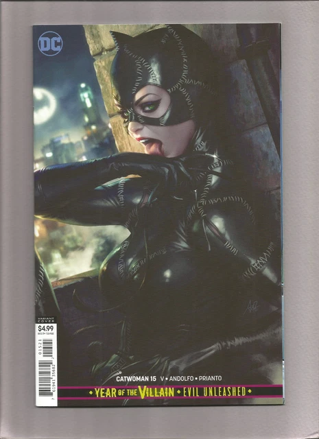 Dc Comics;  Catwoman  #15 Awesome  Variant Cover By Stanley "Artgerm" Lau Nice!!
