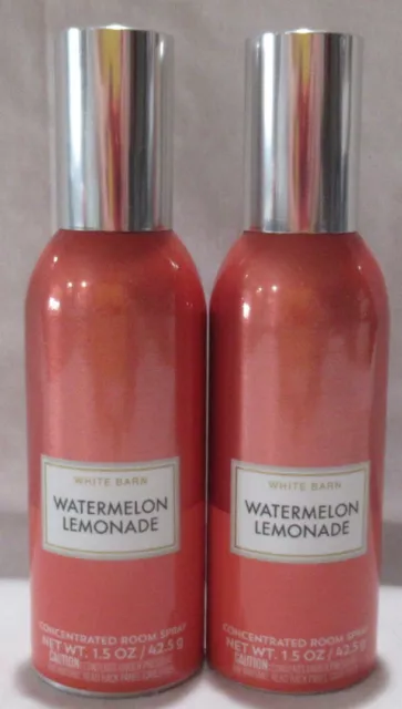 White Barn Bath & Body Works Concentrated Room Spray MAHOGANY TEAKWOOD Lot  of 2