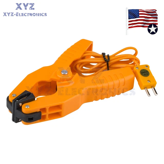HT05 TEMPERATURE TEST Clamp Lead Clip KType Probe Thermocouple Pipe