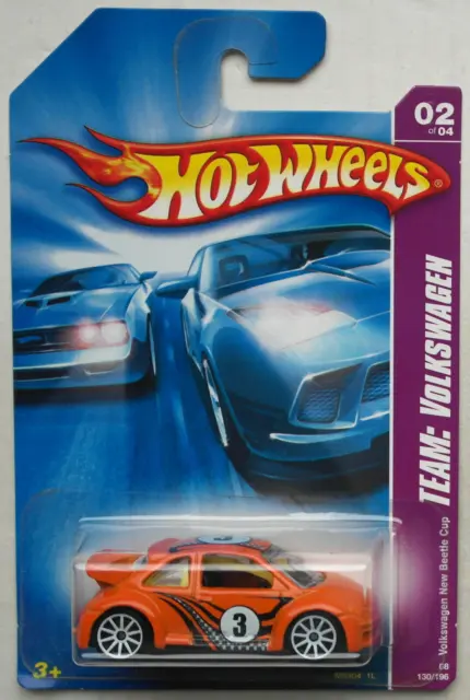 Hot Wheels VW Volkswagen New Beetle Cup orange Neu/OVP US-Card Motorsport Car HW