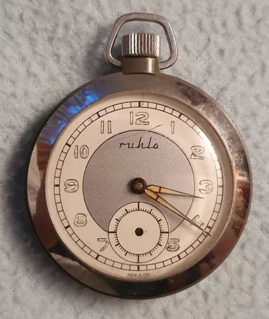 RUHLA Made in DDR Taschenuhr ! Vintage