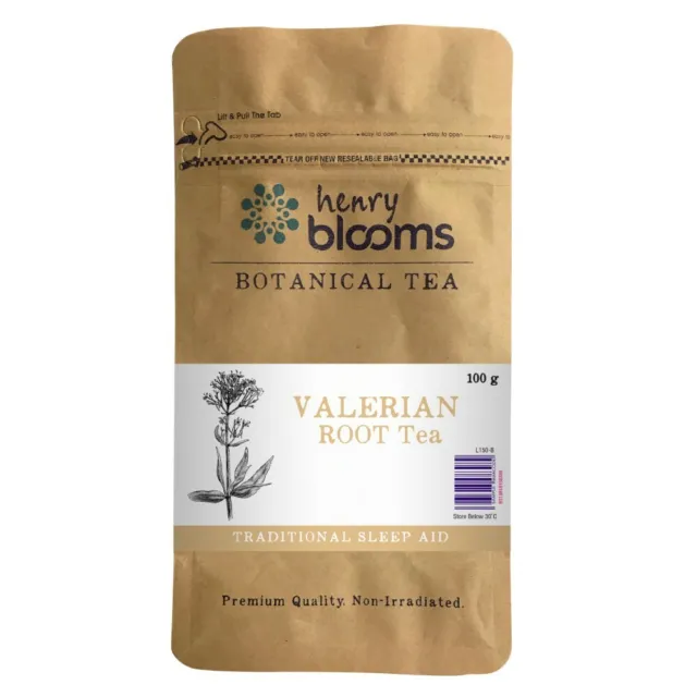 Henry Blooms Valerian Root Tea 100g (Traditional Sleep Aid) Premium Quality