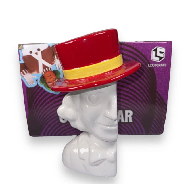 WILLY WONKA CHOCOLATE Factory Cookie Jar Half Bust Gene Wilder Loot