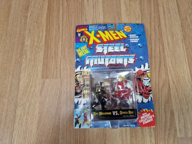 New / Sealed - 1994 - Toy Biz - X-Men Steel Mutants - Wolverine Vs Omega Red