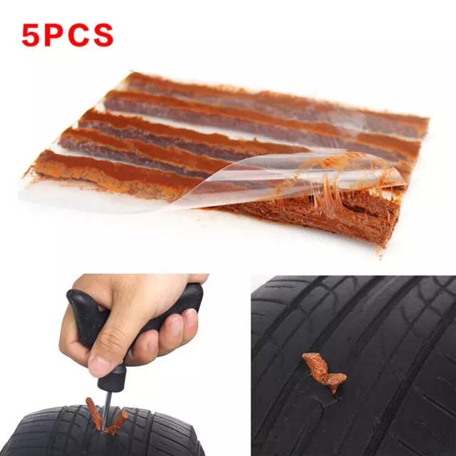 5X Car Motorcycle Tyre Tubeless Seal Strip Plug Tire Puncture Repair Tool -wf_wf