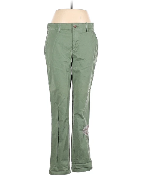 Gap Outlet Women Green Khakis 6
