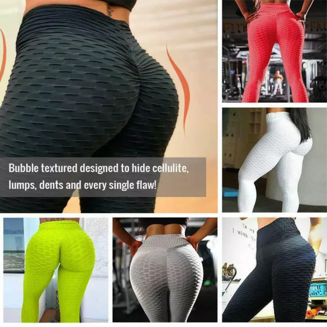 Women Leggings Anti-Cellulite High Waist Push Up Yoga Pants TikTok Butt  Lift