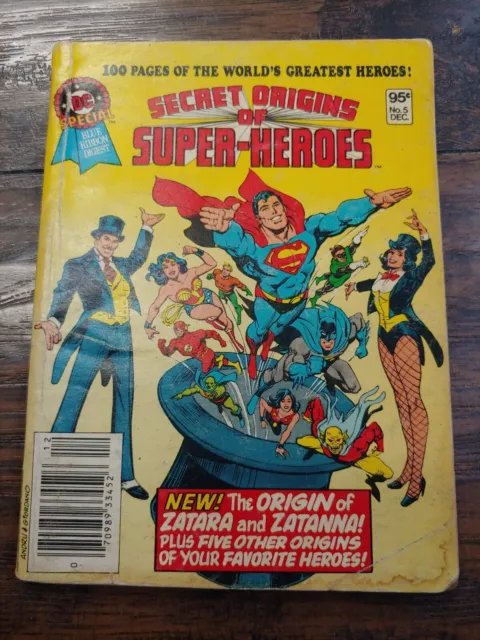 Dc Special Blue Ribbon Digest #5, Secret Origins Of Superheroes, 1980