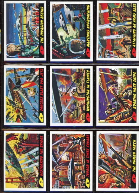 2012 Topps Mars Attacks! Complete Base Set (1-55) + 30 Insert Cards B1