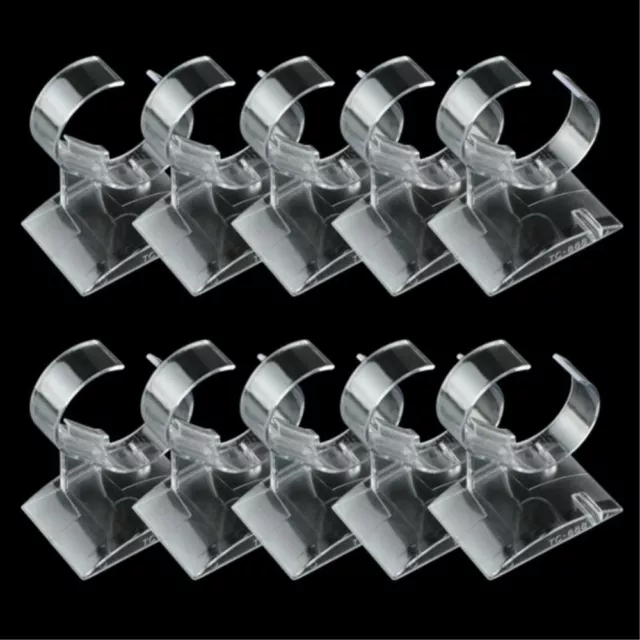 20Pcs Acrylic Clear Bracelet Watch Display Holder Stand Rack Jewelry Showcases