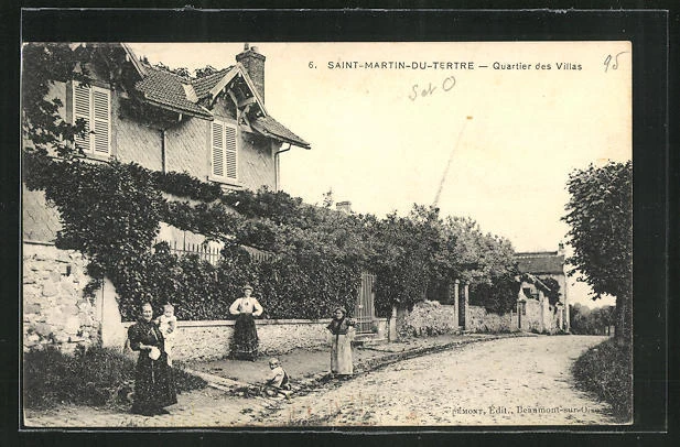 CPA Saint-Martin-du-Tertre, Quartier des Villas, vue partielle