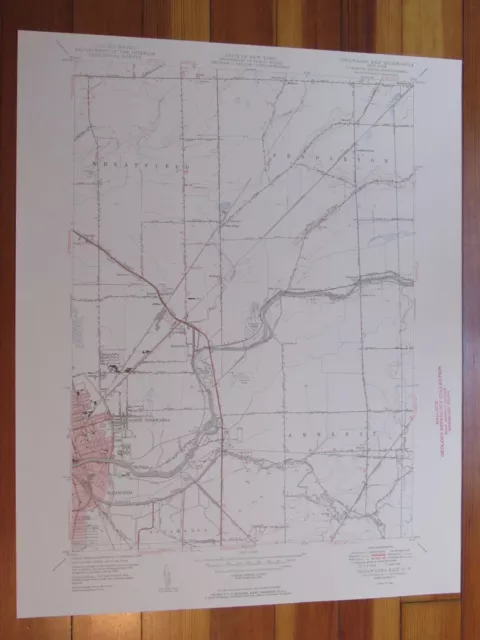 Tonawanda East New York 1950 Original Vintage USGS Topo Map