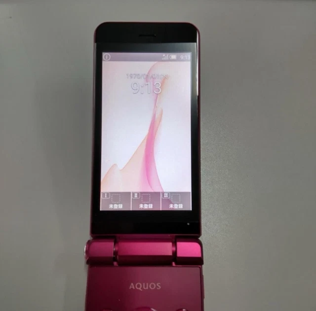 SHARP AQUOS SH-N01 KEITAI RED Android Flip Phone Unlocked