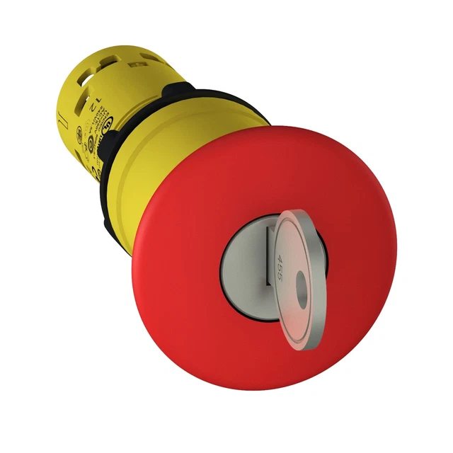 Schneider XB7NS9445 Arrêt d'urgence à clé Harmony XB7 Plastique 1NO + 1NF diam 2