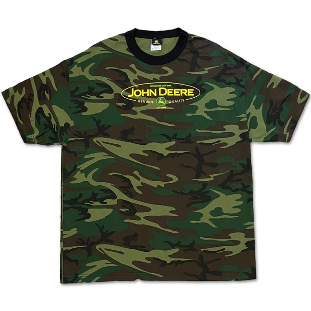 John Deere Camo Graphic T Shirt Size XL