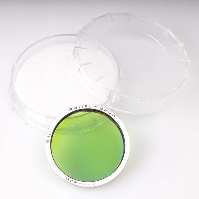 Rolleiflex Rollei Bay 1 I Filter Filters Set Green Yellow H-1 / UV TLR with case