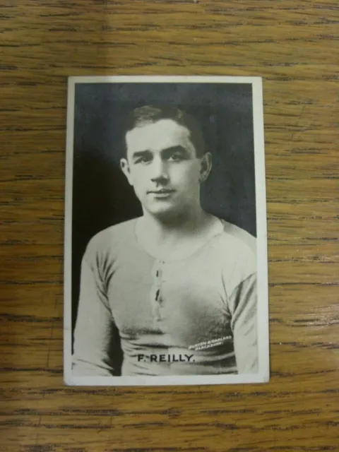 07/01/1922 Trade Card: Blackburn Rovers - F. Reilly [Card No.17] D.C. Thomson/Ad
