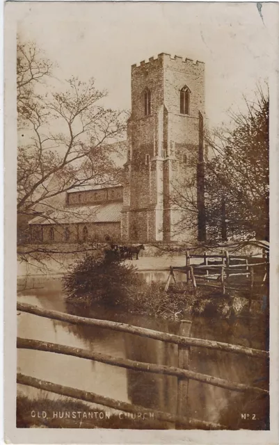 HUNSTANTON ( Norfolk) : Old Hunstanton Church RP- HINTON- GRIMSTON small s/ring