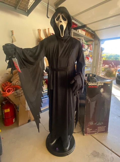 Spirit Halloween 2011 Exclusive Gemmy  Animatronic Ghost Face Scream Life Size. 