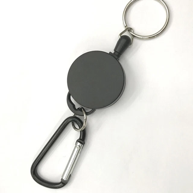 Telescopic Wire Rope Anti Lost Key Ring Keychain Retractable Gears FinderToo.Q1