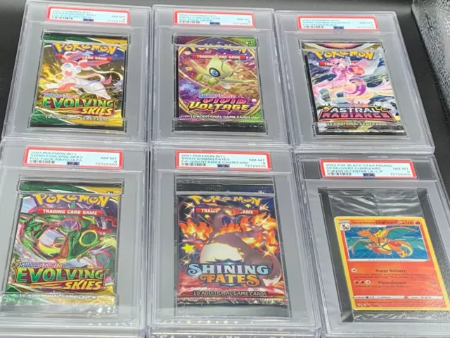 5 PSA SEALED Graded Pokemon Card Slab LOT ONLY Bulk Wholesale