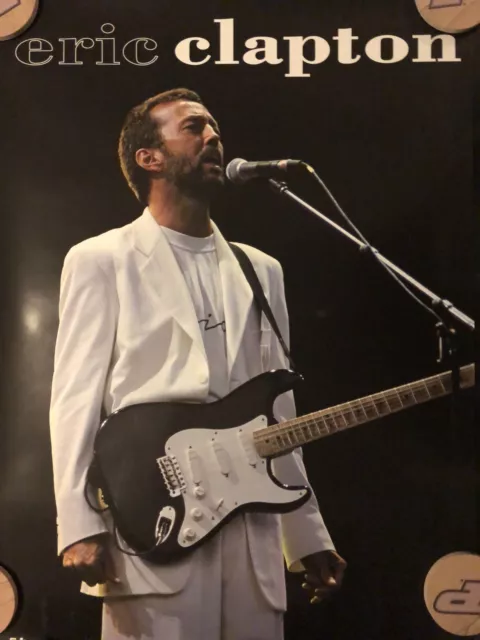 ERIC CLAPTON Portrait Original 1993 Promo Poster 24 x 33 FREE PRIORITY SHIPPING!