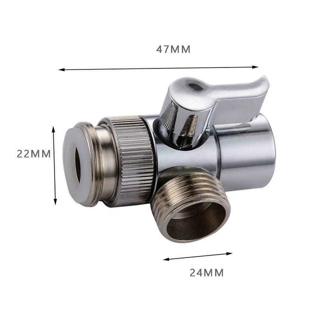 3 WAY SINK Tap Mixer Faucet Diverter Valve For Bathroom Sprayer Bidet