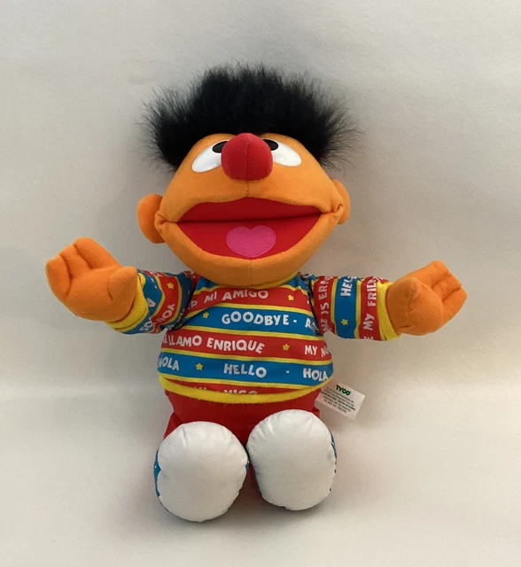 SESAME STREET TALKING Bilingual Ernie English/Spanish 16” Tyco Plush