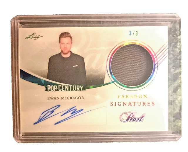 2024 LEAF POP Century EWAN MCGREGOR Pearl Relic Auto 3/3 STAR WARS