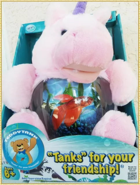 Teddy Tank Betta Fish Bowl Unicorn Aquarium As Seen On TV TeddyTank New