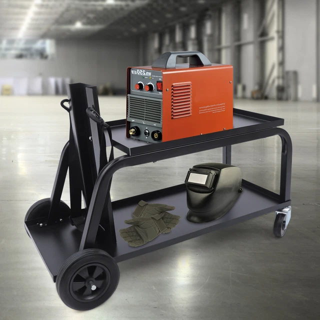 2-layer Welding Tool Car For Store Welding Machine Plasma Cutting Machine 110lbs