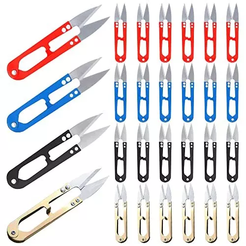 24 Pack Sewing Scissors Small Thread Snips Yarn Cutter Scissors for Knitting