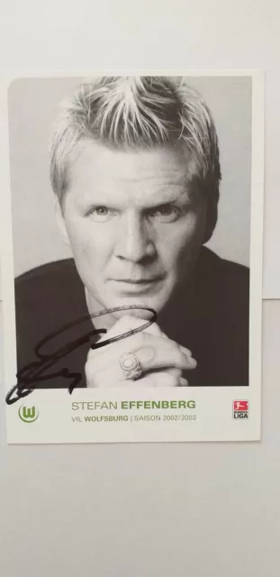 Signé Ak Steffen Effenberg Vfl Wolfsburg Neuf