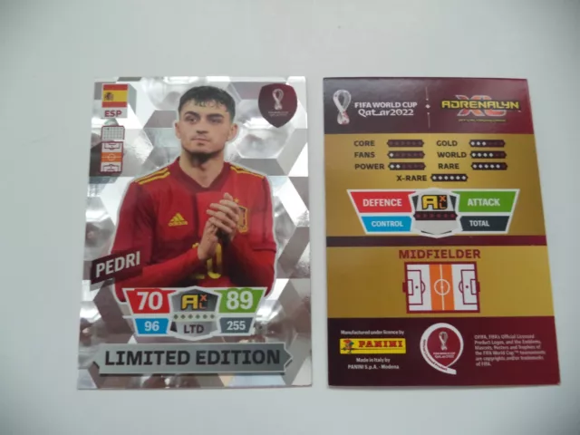 Panini Adrenalyn XL Qatar Pedri Limited Edition FIFA World Cup 2022