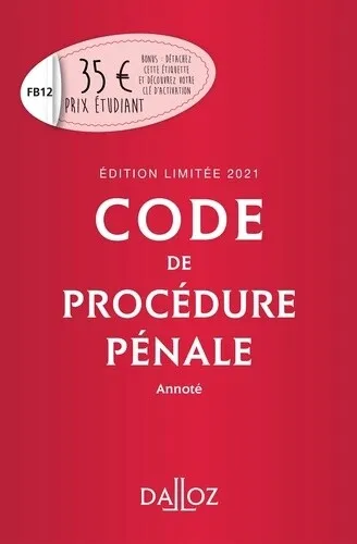 Code de procédure pénale annoté