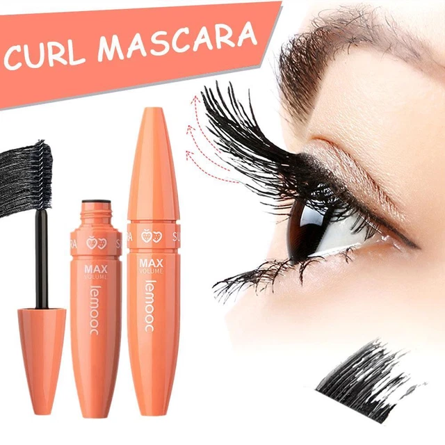 Rímel grueso para ojos rizados natural delgado impermeable a prueba de sudor no manchas,