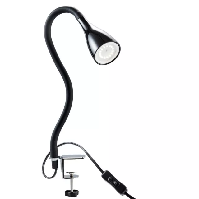 LAMPE DE SERRAGE noir/blanc lampe de lecture flexible lampe de table  dimmable GU10 lumière C.K. EUR 24,99 - PicClick FR